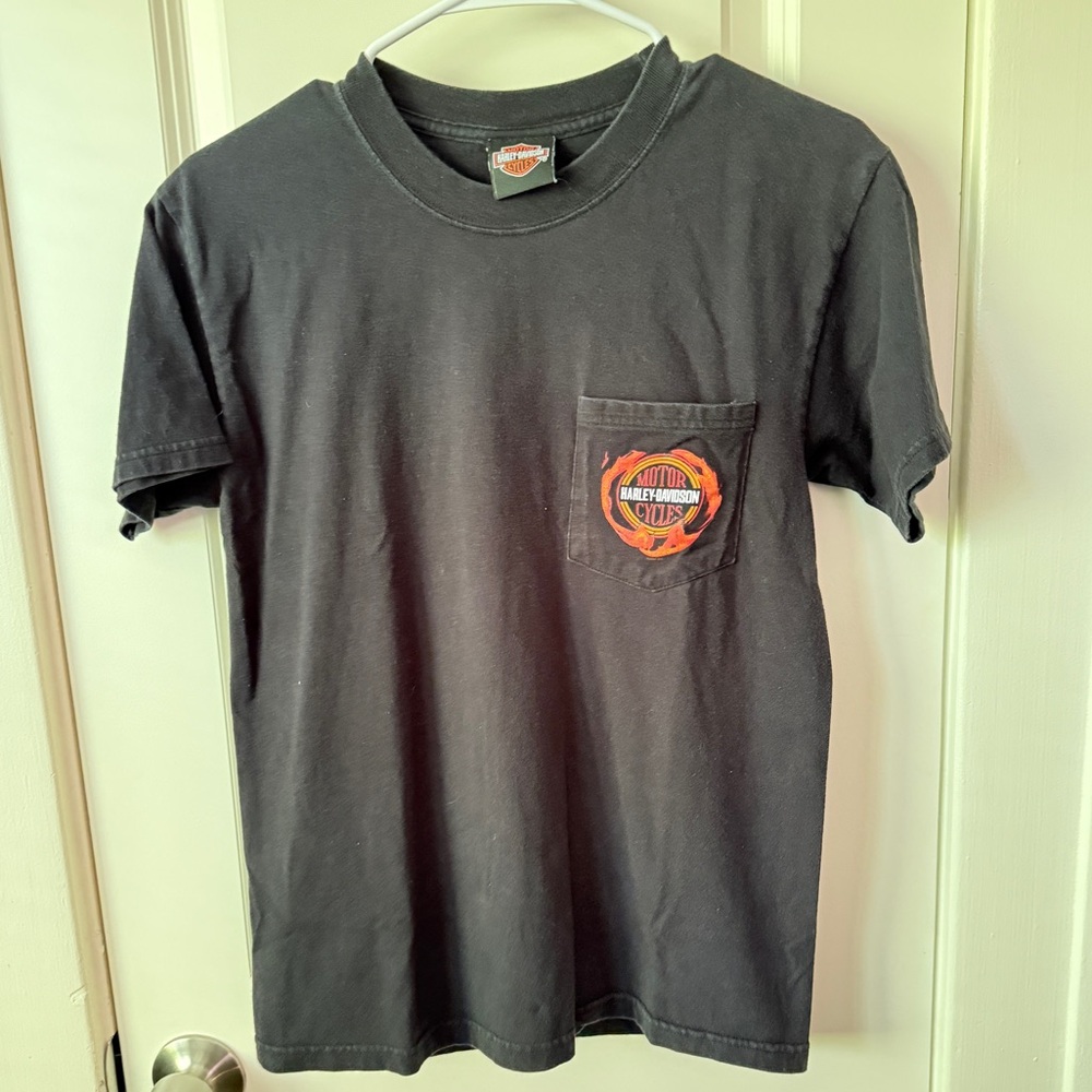 Genuine Harley-Davidson black tshirt, Ft Walton Beach, size S.